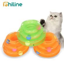 Load image into Gallery viewer, Three Levels Cat Toy Tower Tracks Disc