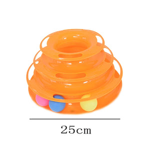 Three Levels Cat Toy Tower Tracks Disc