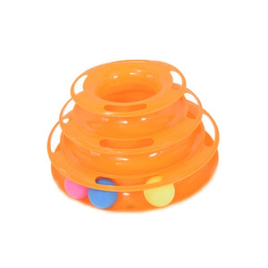 Three Levels Cat Toy Tower Tracks Disc