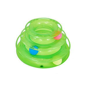 Three Levels Cat Toy Tower Tracks Disc